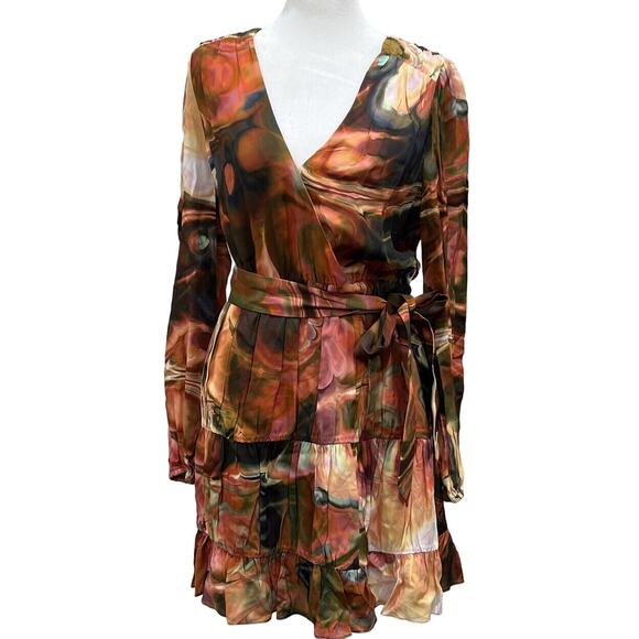 Marie Oliver Dress M Mila Malachite NWT Fall Bold Psychedelic Boho Hippie - Picture 1 of 16